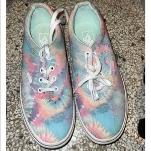 tie dye canvas vans